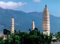 Three Pagodas in Dali